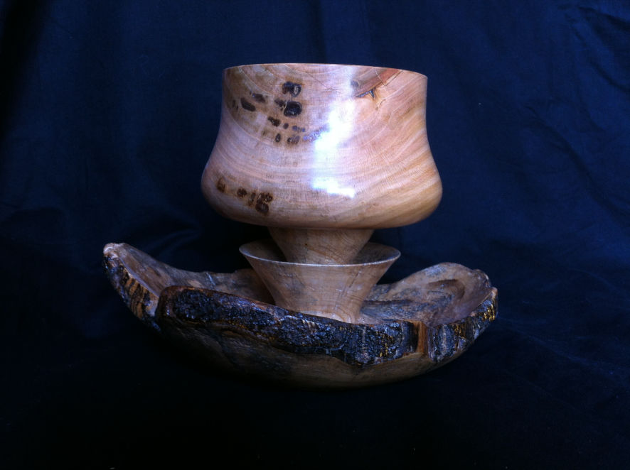 Vase en oranger et cerisier